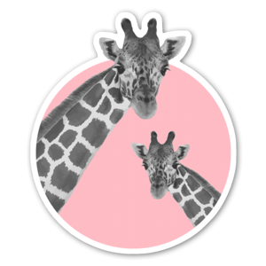 Buy this awesome Giraffe Pride Pink sticker