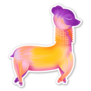 The carefree alpaca never seems to encounter any problems ? Check out more on my Instagram: https://www.instagram.com/adrianavalastudio/