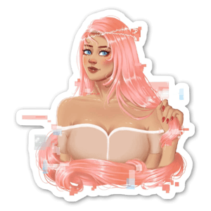 Get a softer pixel aesthetic with this sticker