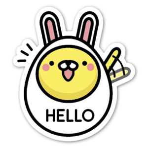 A happy and friendly bunny.