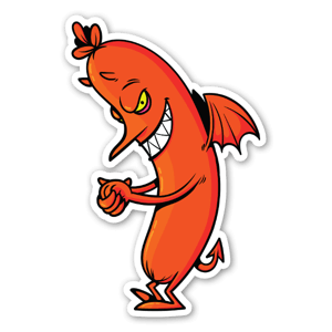 Sausage Devil on transparent vinyl.