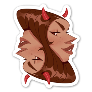 Symmetrical and graphic demon