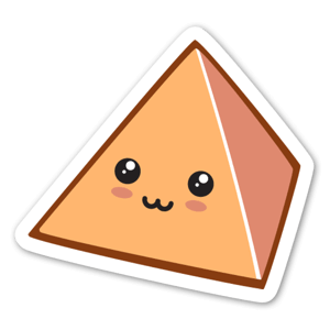 d4 | DnD | Kawaii dice stickers