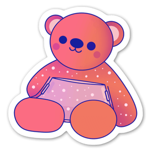 Cute bear sticker