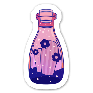 Cutie cactus in a bottle