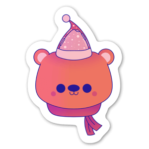 Polar bear is ready for Christmas

