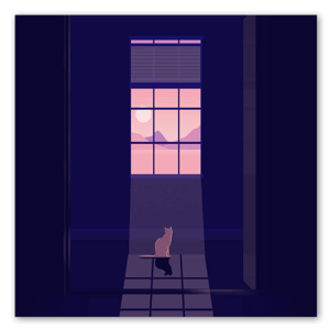 The kitty cat that waits