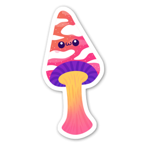 The mushroom his head the clouds