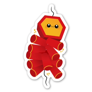 Cute firecracker, boom boom.