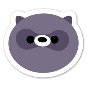 Portrait of a cute racoon