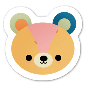 Cute patchy bear