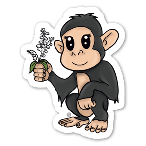Cute cartoon monkey