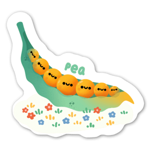 Cute baby pea