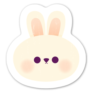 Fluffy pale bunny