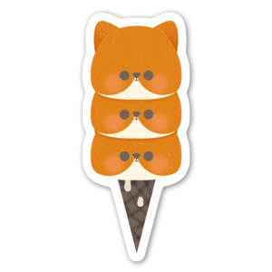 Cute cat Ice-cream pile-up