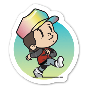 Collectible sticker series