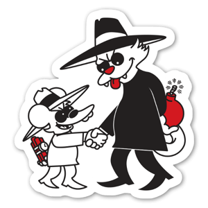 One is feeling Itchy and the other is Scratchy. 