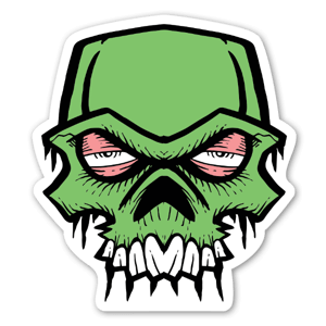Bobby Green Skull stickers decals