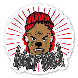 Daniel Bakers WOLF BRO! Sticker! 