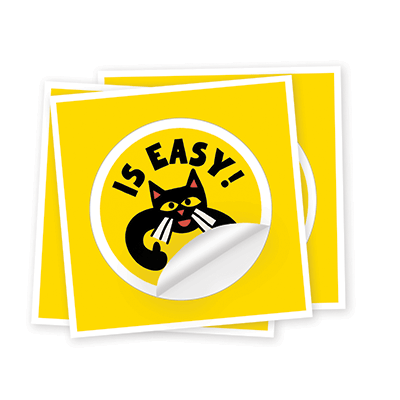 KIss cut stickers icon.