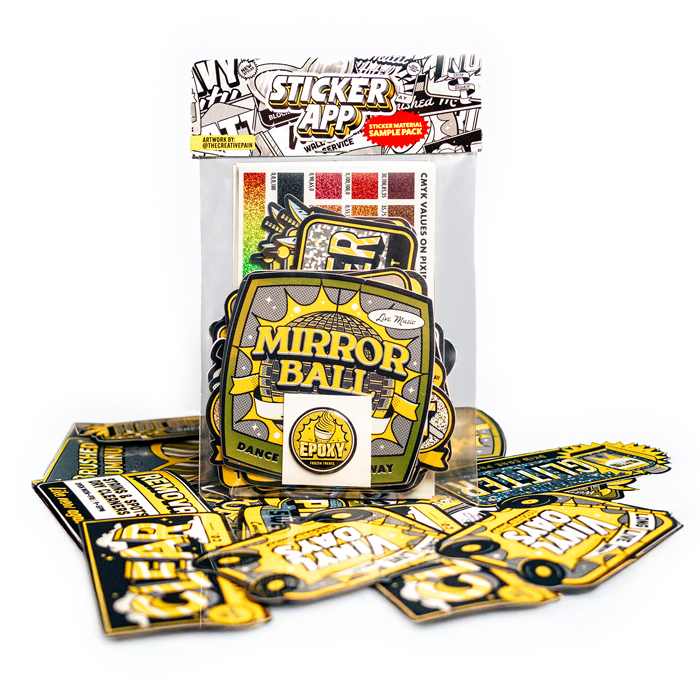 Bring out your creative side with our material Sample Pack